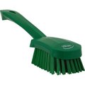 Remco Vikan Short Handle Scrubbing Brush- Stiff, Green 41922